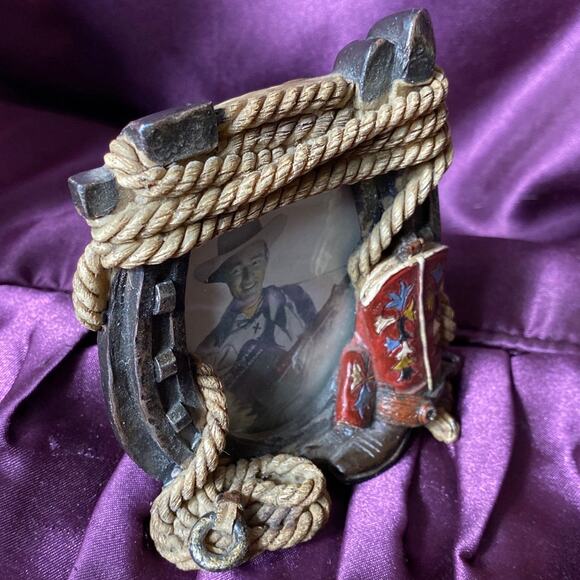 Cowboy Western Photo Frames Child 3D Cowboy Boot Lasso Horse Cactus Howdy - Picture 5 of 11